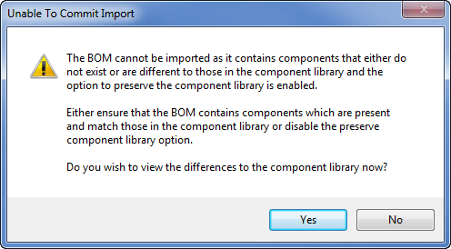 Preserving the Component Library during Import